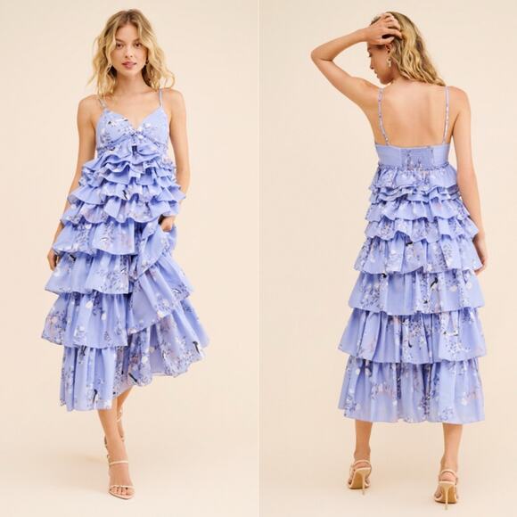 Anthropologie Dresses & Skirts - Anthro Geisha Designs Floral Tiered Dress